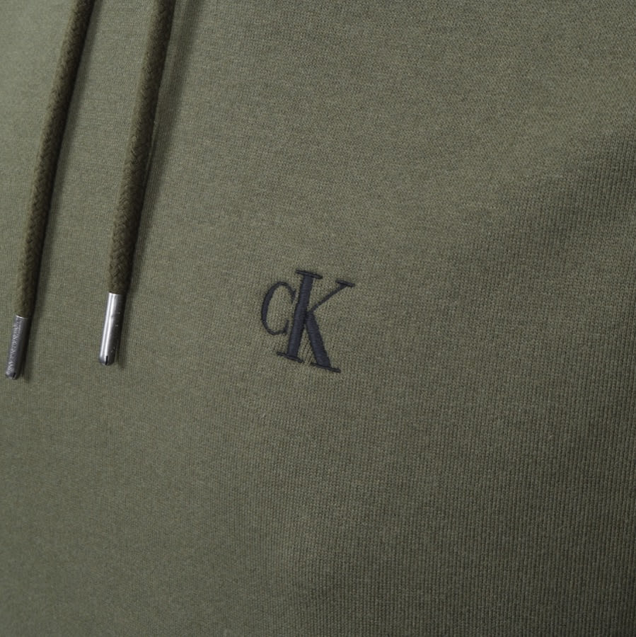 Alternative Image for ProductCalvin Klein Jeans Logo Hoodie Green3